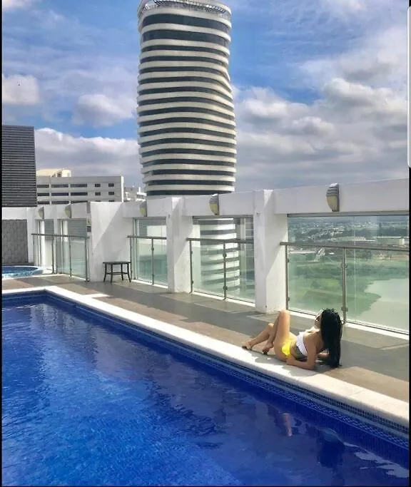 Apartment Ecusuites Vista Rio Jacuzzi Privado Wyndham 802 Guayaquil Ecuador